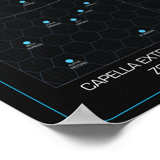 HOSTILE Star Map Poster (Ecke)