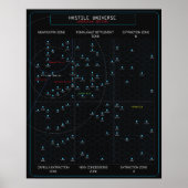 HOSTILE Star Map Poster (Vorne)