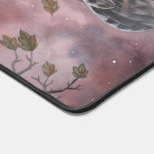Hosting Owl and Fairy by Moonlight Fantasy Art Schreibtischunterlage (Ecke)