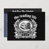 Hosting-Zeitplan für Book Club-Marker Postkarte (Vorne/Hinten)
