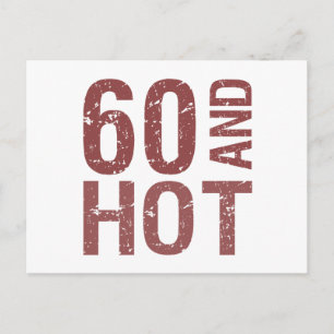 Hot 60. Geburtstag Postkarte