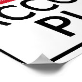 Hot Accordion Player Poster (Ecke)