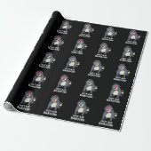 Hot Air Baboon Funny Farting Affe Puck Dark BG Geschenkpapier (Ungerollt)
