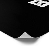 Hot Air Baboon Funny Farting Affe Puck Dark BG Poster (Ecke)