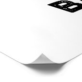 Hot Air Baboon Funny Farting Monkey Puff Poster (Ecke)