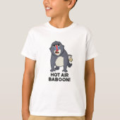Hot Air Baboon Funny Farting Monkey Puff T-Shirt (Vorderseite)