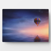 Hot Air Ballon Art Deco Plaque Fotoplatte (Vorderseite)