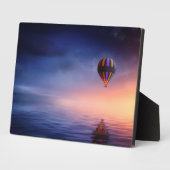 Hot Air Ballon Art Deco Plaque Fotoplatte (Seite)