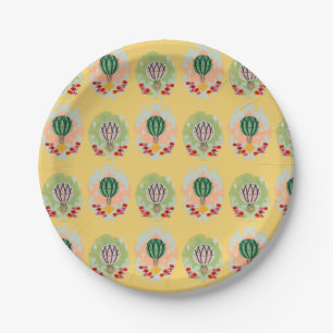 Hot-Air-Ballon-Assistent Pappteller