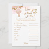 Hot Air Ballon Babydusche Bewertung Preis Aktivitä Einladung (Vorderseite)