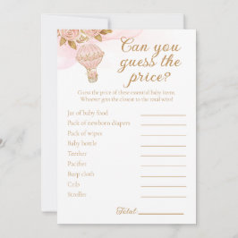 Hot Air Ballon Babydusche Bewertung Preis Aktivitä Einladung