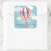 Hot Air Ballon Christening Danke Stickers (Tasche)