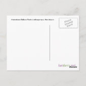 Hot Air Ballon FullSky Postcard Postkarte (Rückseite)