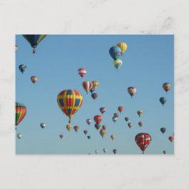 Hot Air Ballon FullSky Postcard Postkarte