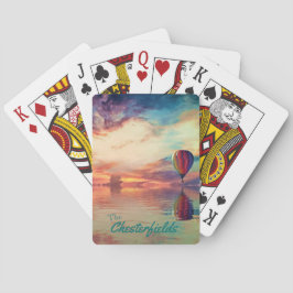Hot Air Ballon Ihr Name Klassische Spielkarten