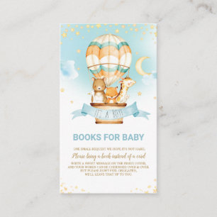 Hot Air Ballon Jungle Animals Boy Bringen Sie ein Begleitkarte