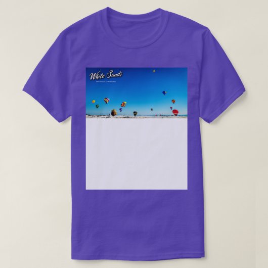 Hot-Air-Ballon mit weißem Sand 9 T-Shirt (Design vorne)