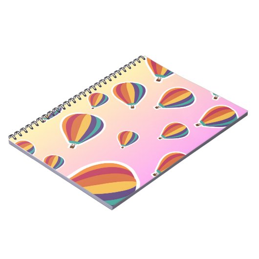 Hot Air-Ballon-Notebook Notizblock (Linke Seite)