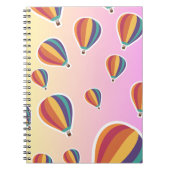 Hot Air-Ballon-Notebook Notizblock (Vorderseite)