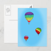 Hot Air Ballon Ride Postkarte (Vorne/Hinten)