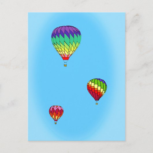 Hot Air Ballon Ride Postkarte (Vorderseite)