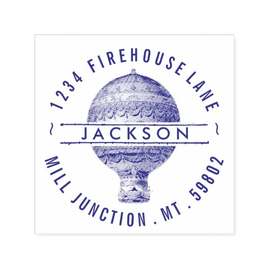 Hot Air Ballon Self-Inking Rücksendeadresse Briefm Permastempel (Design)