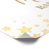 Hot Air Ballon Teddy Bear Baby Shower Junge Willko Poster (Ecke)