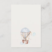 Hot Air Ballon Tiere Ratschläge für Mama Baby Dusc Begleitkarte (Rückseite)