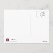 Hot Air Ballon Vintag Floral Postkarte (Rückseite)