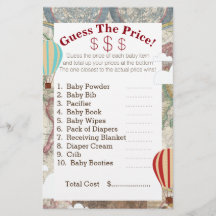 Hot Air Ballon & World Map schätzen die Preise