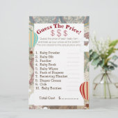 Hot Air Ballon & World Map schätzen die Preise (Stehend Vorderseite)