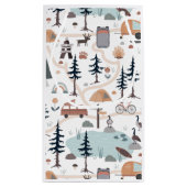 Hot Air Balloon, Adventure Awaits, Earth Tone Kleine Geschenktüte (Rückseite)