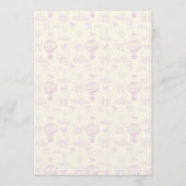 Hot Air-Balloon And Bows Seamless Pattern Einladung (Vorderseite)