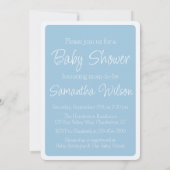 Hot Air Balloon Animals Baby Boy Baby Dusche Einladung (Rückseite)