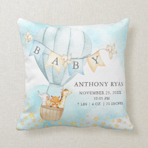 Hot Air Balloon Baby Dusche Birth Birth Kissen