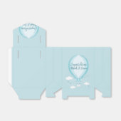 Hot Air Balloon Baby Dusche blau Geschenkschachtel (Ungefaltet)