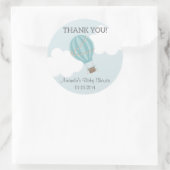 Hot Air Balloon Baby Dusche Danke Stickers (Tasche)
