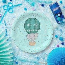 Hot Air Balloon Baby Elephant Dusche