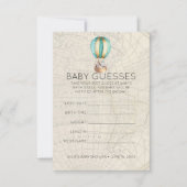 Hot Air Balloon | Baby Shooting Game Einladung (Vorderseite)