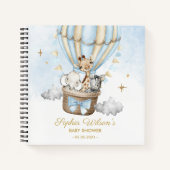 Hot Air Balloon Baby Showbook Notizblock (Vorderseite)