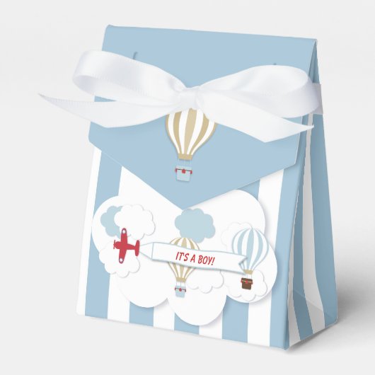 Hot Air Balloon Baby Showbox Geschenkschachtel (Vorderseite)
