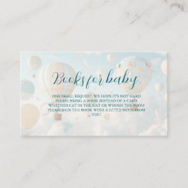 Hot air balloon Baby shower Begleitkarte