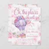 Hot Air Balloon Baby Shower Einladungen (Vorne/Hinten)