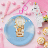 Hot Air Balloon Baby Shower Paper Plate Pappteller (Party)