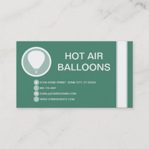 HOT AIR-BALLOON-Blase Visitenkarte