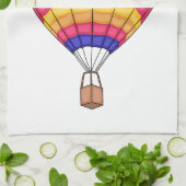 Hot air balloon cartoon illustration  geschirrtuch (Gefaltet)