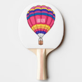 Hot air balloon cartoon illustration tischtennis schläger (Rückseite)