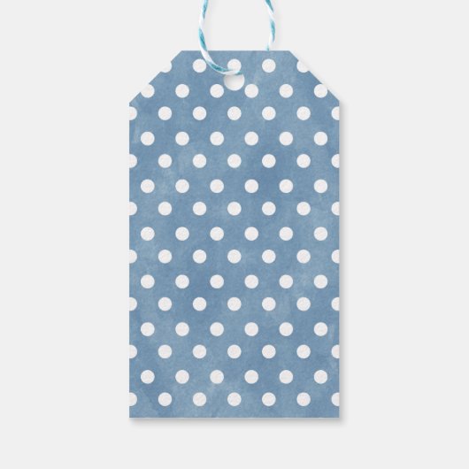 Hot Air Balloon Elephant Baby Showmarke Geschenkanhänger (Rückseite)