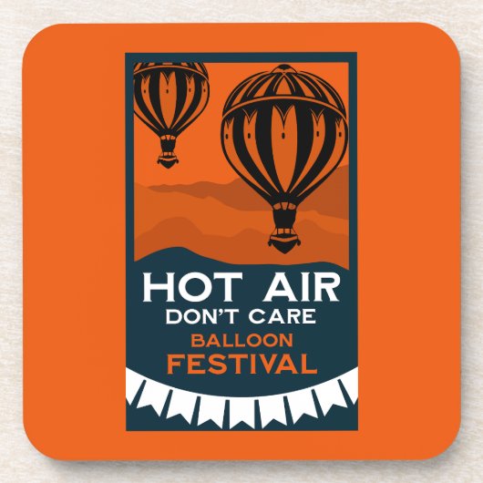 Hot Air Balloon Festival Getränkeuntersetzer (Vorderseite)