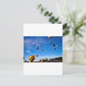 Hot Air Balloon Festival Postkarte (Stehend Vorderseite)